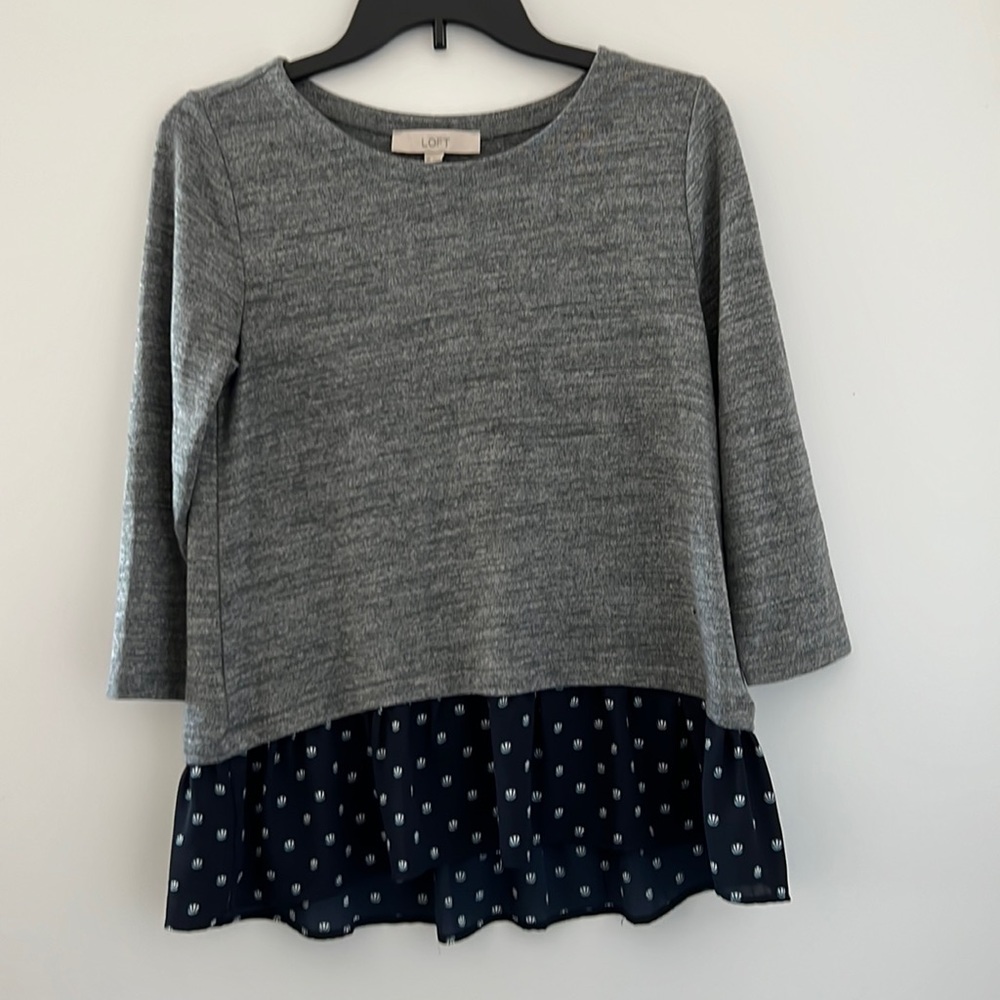 LOFT Women’s XS 1/4 length sleeve top